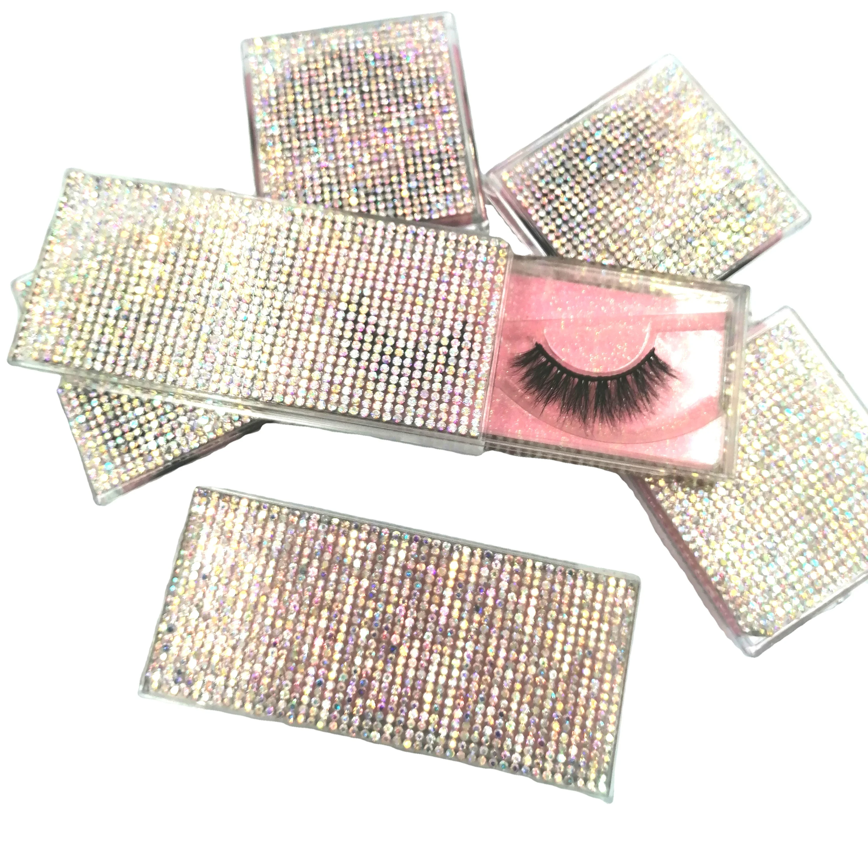 Custom Create Your Own Brand eyelash boxes wholesale empty lash pack bundle 10 pairs lash book
