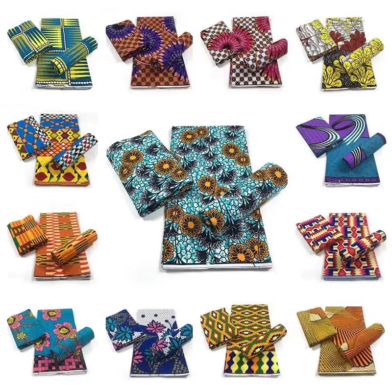 Low MOQ Real Wax Fabric Material Clothes 100 cotton loincloth pattern african wax loincloth