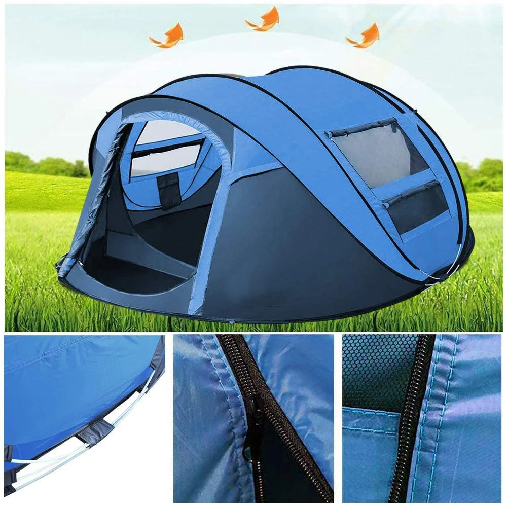 5 Person turbo life cabin camping Tent outdoor customized long camping tent