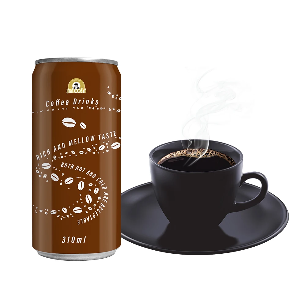 custom Private Label korean dark cafa coffee drinks 250ml canned ready to drink cold brew mix liquid white black coffee drinks