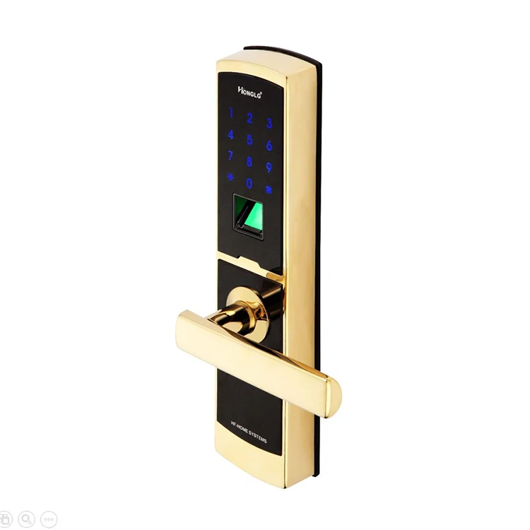 2020 Anti-theft mortises fingerprint and password hotel door lock with USB external power supply