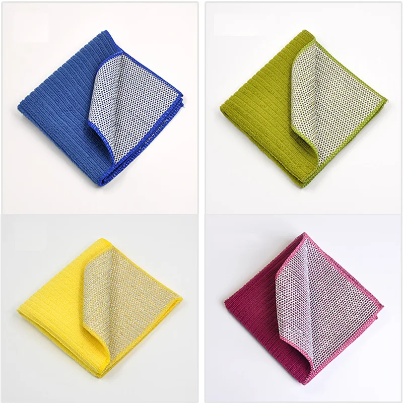 
 Тряпочка для очистки кухни, тряпочка из серебристого полиэтилена с микроволокном для кухни  