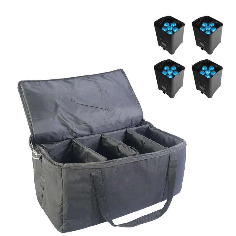 Nylon 4in1 5 space DJ Equipment Bags DJ Controller Bag for Battery Uplight Stage Lights