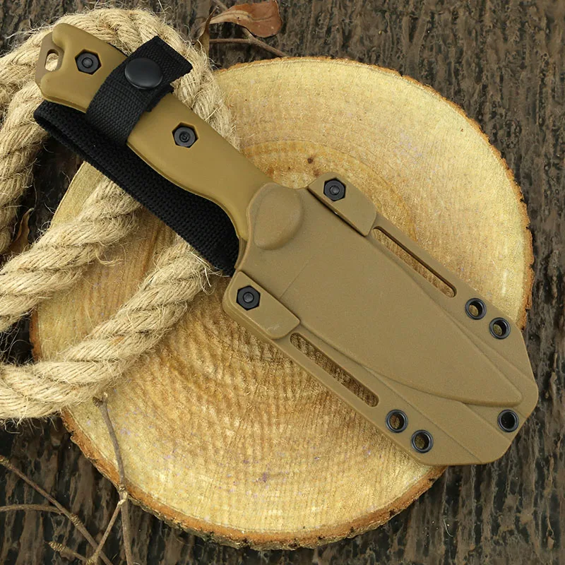 Survival knife Tactic knives EDC fixed blade Outdoor hunting knife with kydex sheath