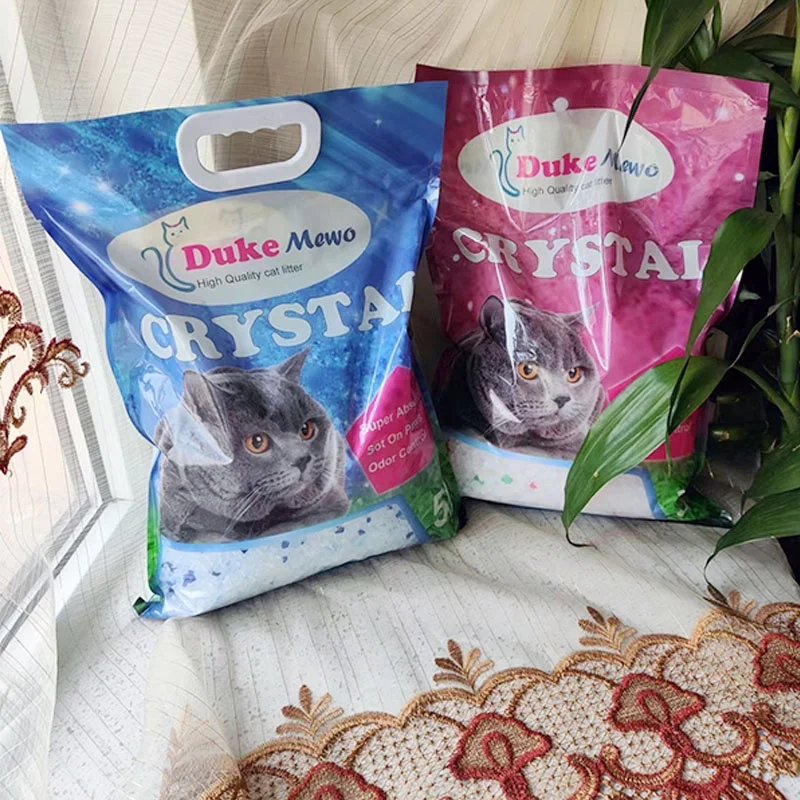 Бесплатные образцы Duke Meow силикагель кошачий наполнитель 5 л превосходный контроль запаха и стойкая свежесть