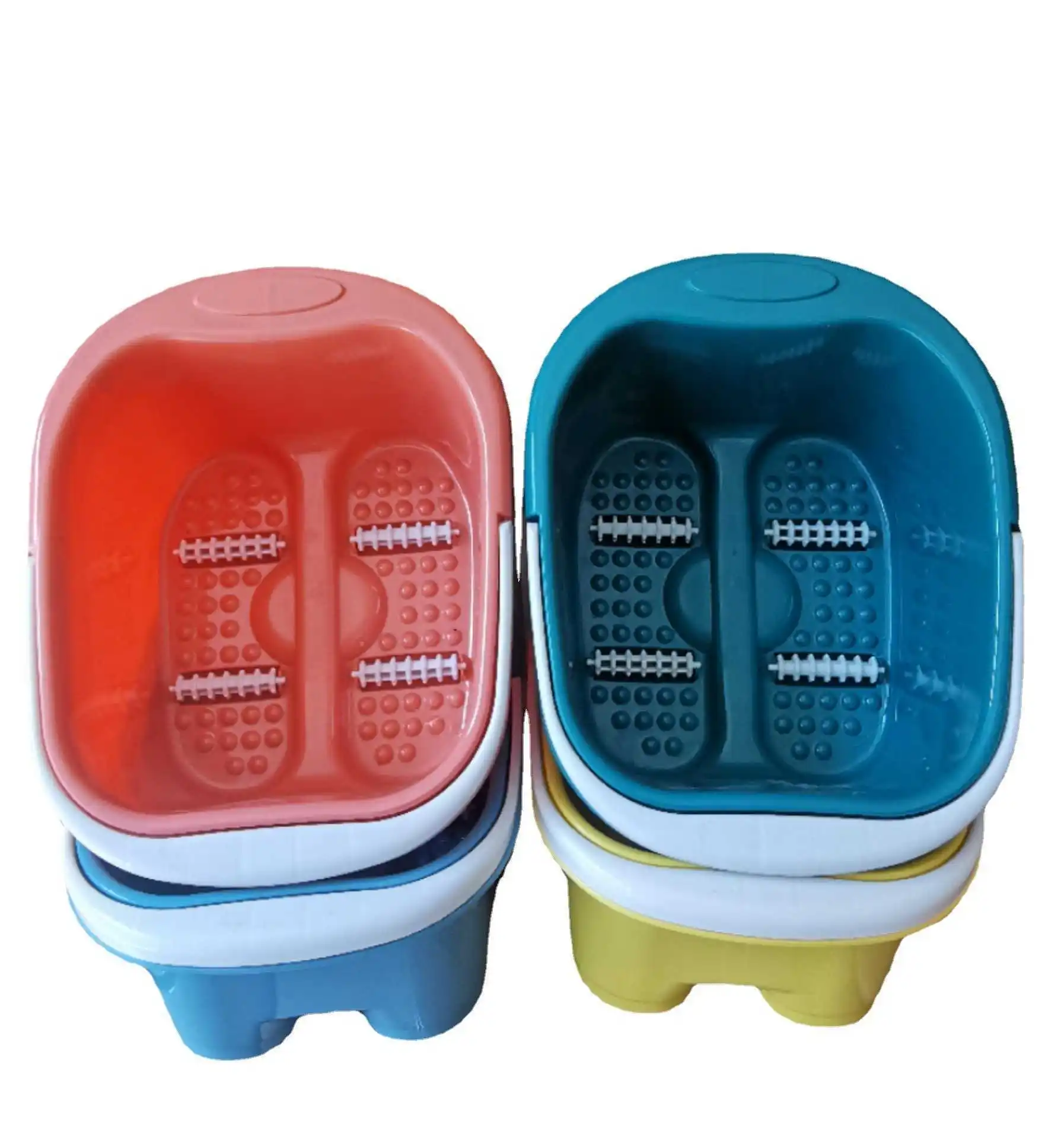 Foot Soaking Bucket  Four Wheel  Portable Foot Bath   Roller Massage  Cam Opening  Gift Foot Bath Tub