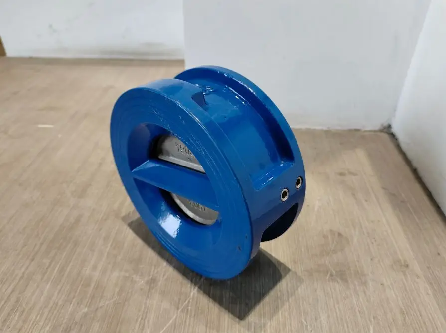 Wafer Type Dual Plate One-way Valve PN16 DN125 Double Flanges Check Valve for Water System