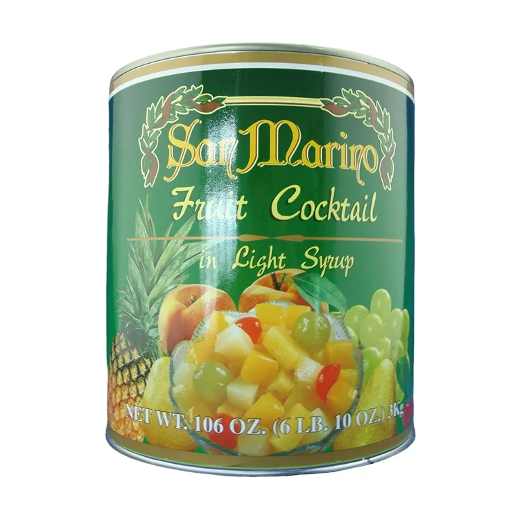 New Crop Can Food Canned Mix Fruit Cocktail in Syrup
