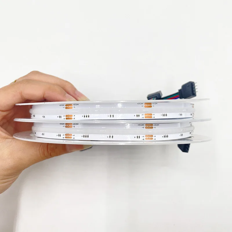 5M Premium True Color High Lumen 1100lm/m RGB RGBW RGBCCT Wifi&BT Zigbee control DC24V IP65 IP67 840D COB LED Strip Lights