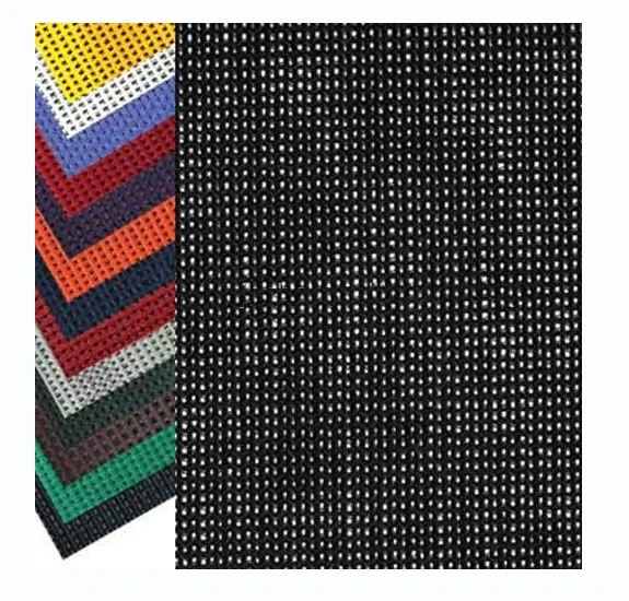 High tenacity Colorful Vinyl Coated Polyester mesh (VCP) Flame retardant 9x9 warp knitted mesh