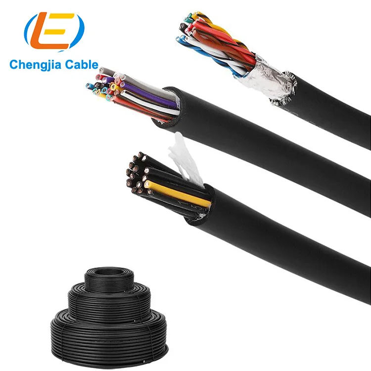YY02 FLEXIBLE CONTROL RVVP CABLE WITH SHIELDED 0.75/1/1.5/2/2.5mm² available in 2 cores to 50 cores