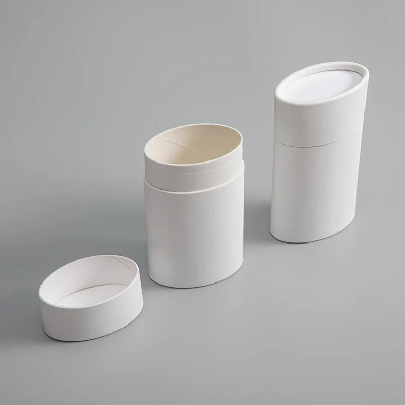 High Quality Eco Kraft Paper Tube Brown and Biodegradable Cylinder Packaging for Food and Candy Customizable White round Box