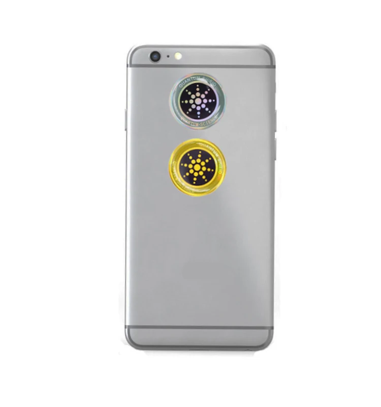 Opp bag quantum science shield EMF protection stickers negation ion scalar energy chip mobile phone anti radiation sticker