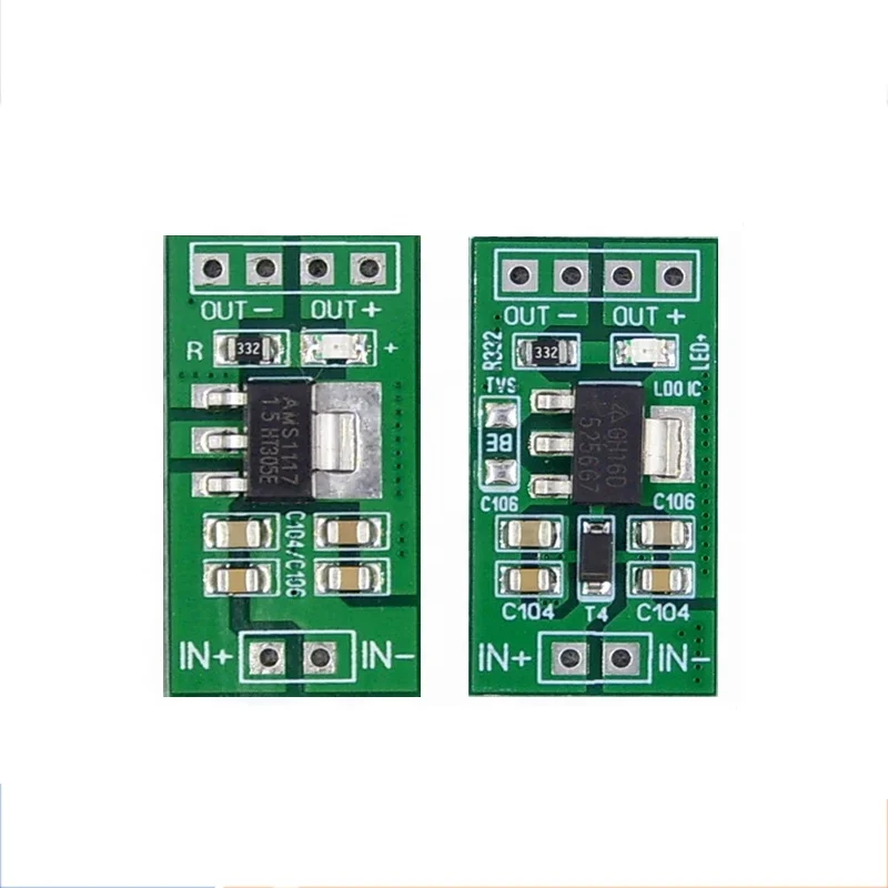 Линейный регулятор Taidacent AMS1117 LDO, понижающий модуль, регулируемое выходное напряжение ADJ 1,5 В/3,3 В/5 В, идо понижающий преобразователь