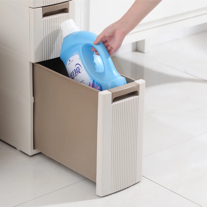 
18cm wide crevice storage cabinet, drawer type toilet plastic storage cabinet 