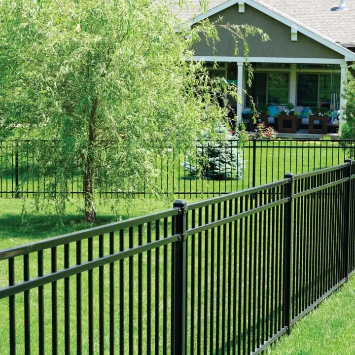 Ornamental metal fence wrought iron panel home garden farm black steel anti rust fence