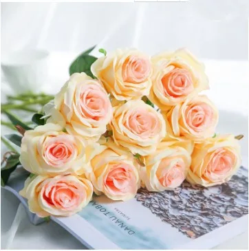 Shininglife Brand Rose artificial wall flower table wedding decoration artificial flowers rose