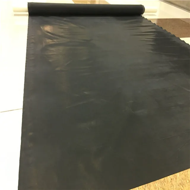 Черный эластичный латексный лист в рулонах