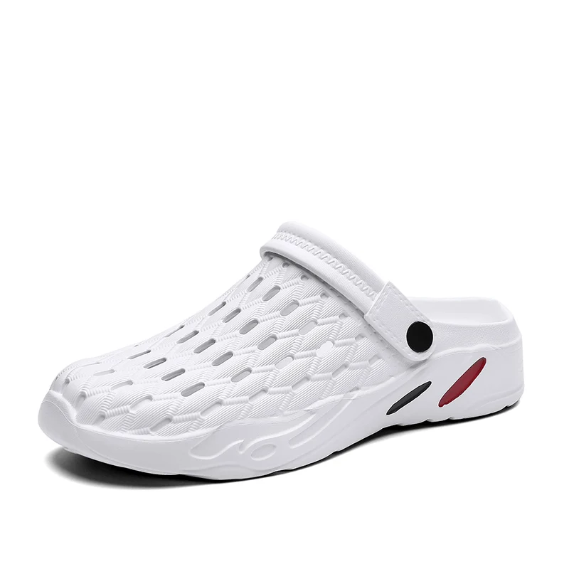 Custom OEM Outdoor Beach Summer Black Wholesale Flats Men Slippers