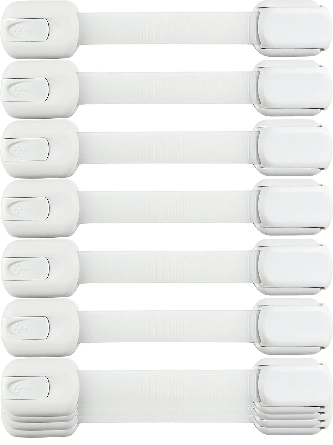 
10 Pack Cabinets Drawers Toilet Fridge & More Easy Installation Baby Child Safety Strap Locks For Fridge 