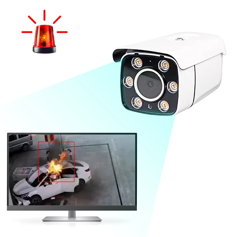 artificial intelligence security camera  ai fire recognition camera ai camera system for construction