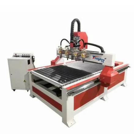 China Price Multi Head Rotary 4 Axis 3d Wood Cnc Router Machine 1325