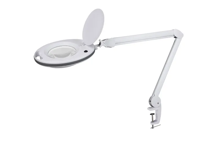 China factory direct sale lighted magnifying makeup mirror flash light with magnifying glass