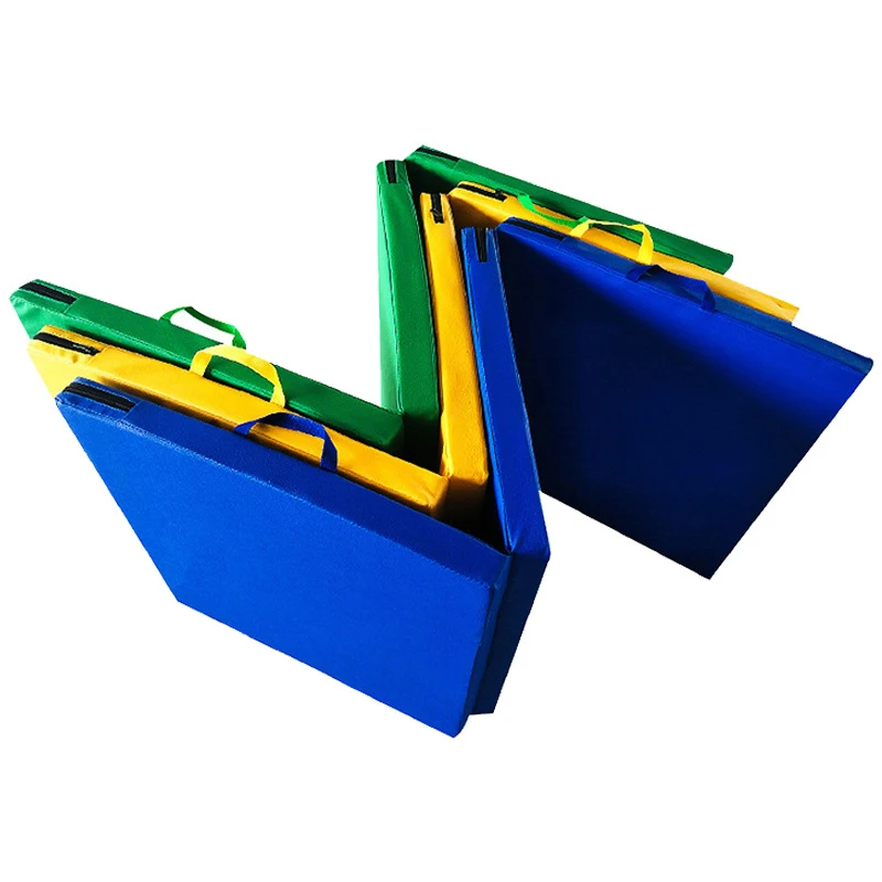 2025 New Design Pink Purple PU Leather Gymnastics Wrestling Tumbling Mat Foldable Gym Floor Mat for Exercise Use Gym Application