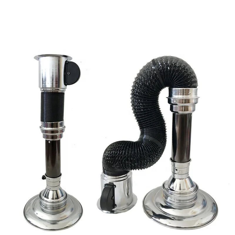 smoke ventilation BBQ exhaust aluminum flexible duct pipe for korean restaurant