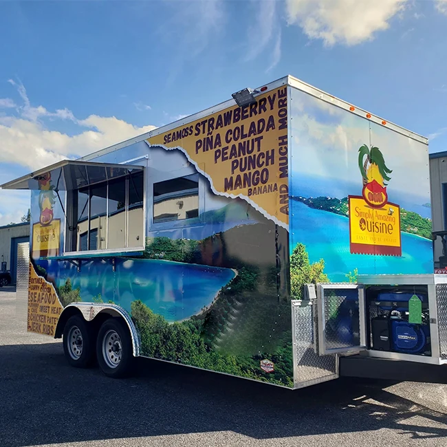 Shop Trailer Mobile Fast Food Car Ice Cream Mobile Food Trailer   For Sale