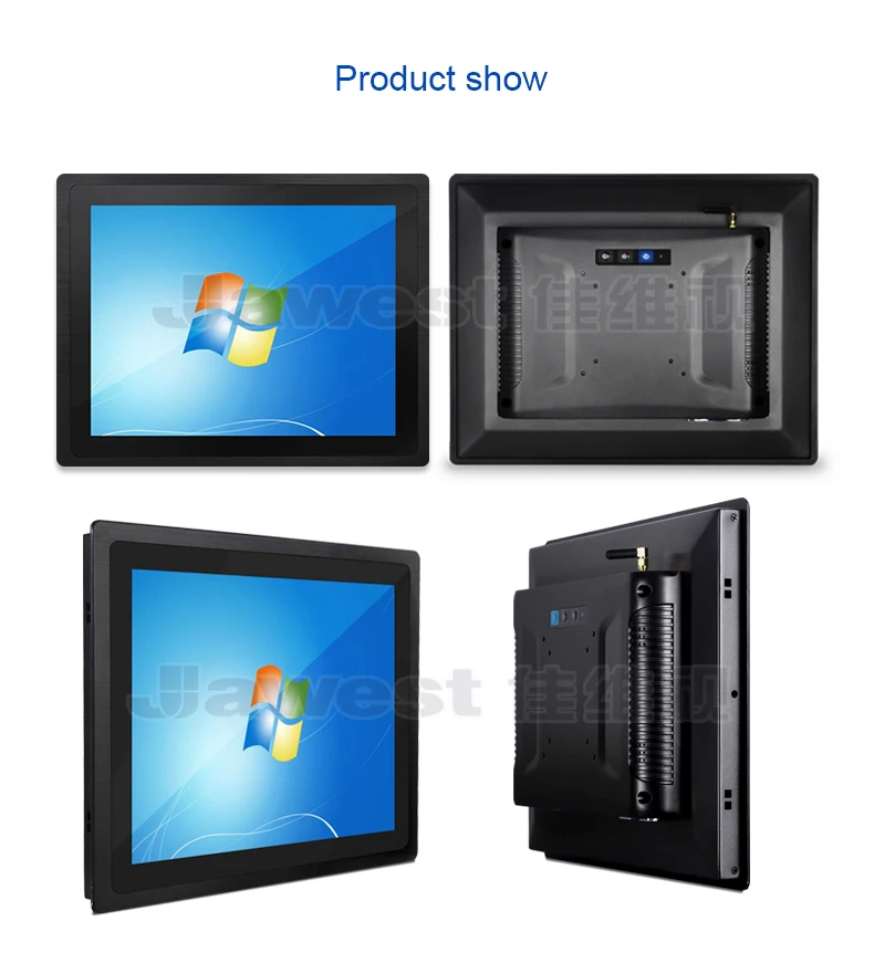JAWEST 15.6 Inch Embedded Industrial Touch Screen all in one panel pc industrial With J1900/I3/I5/I7 Processor, 4G RAM 64G SSD