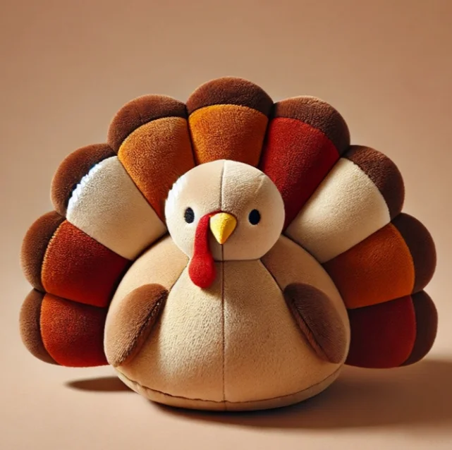 Thanksgiving turkey plush toy custom festival gift toy funny chick stuffed toy
