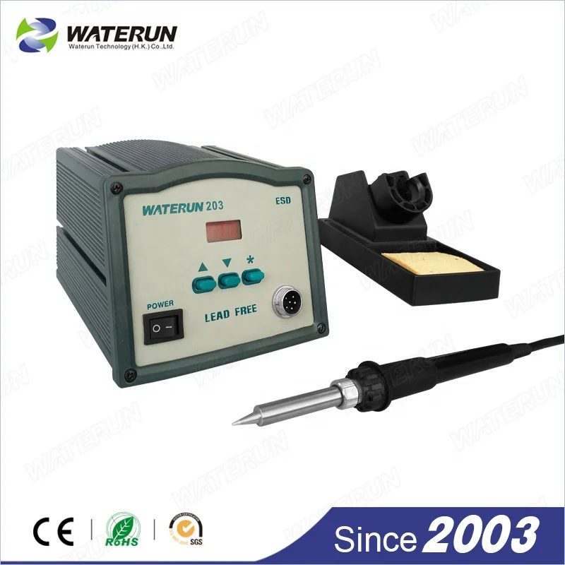 best Waterun-203H 90W high frequency current heating element smd soldering iron station quick soldering station