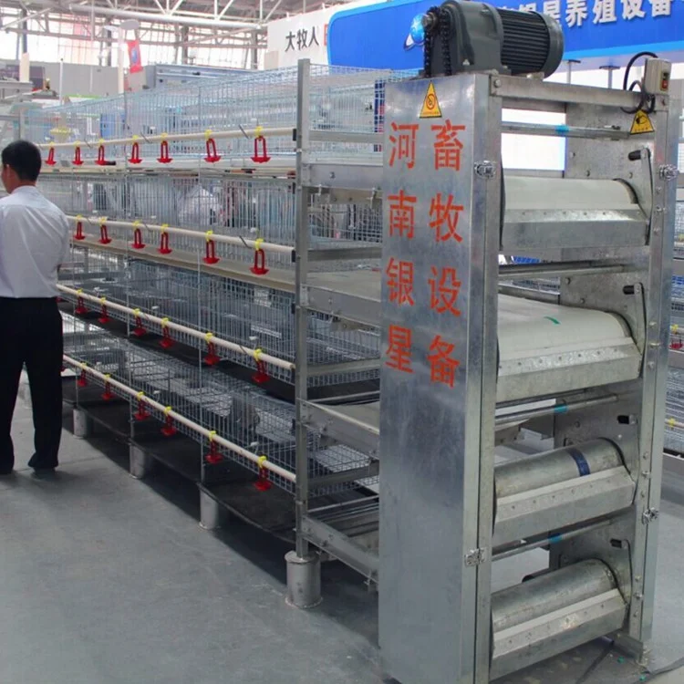 China good quality q235 steel galvanized wire mesh use for chicken birds poultry battery broiler cage