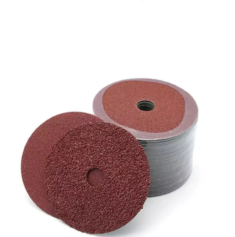 5inch High Quality polishing stainless steel woods fiber disc aluminum oxide Thickness abrasive grinding disc