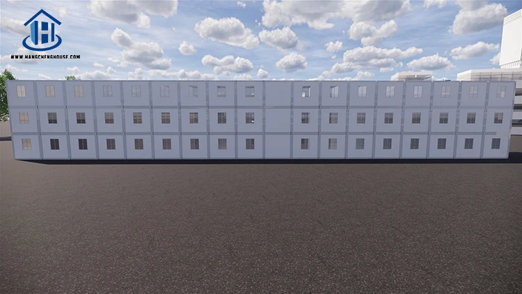 Knockdown Container Modular Office Building with Glass Wall Prefabricated 20 40 Feet Ft Container House Galvanized Steel CN;JIA