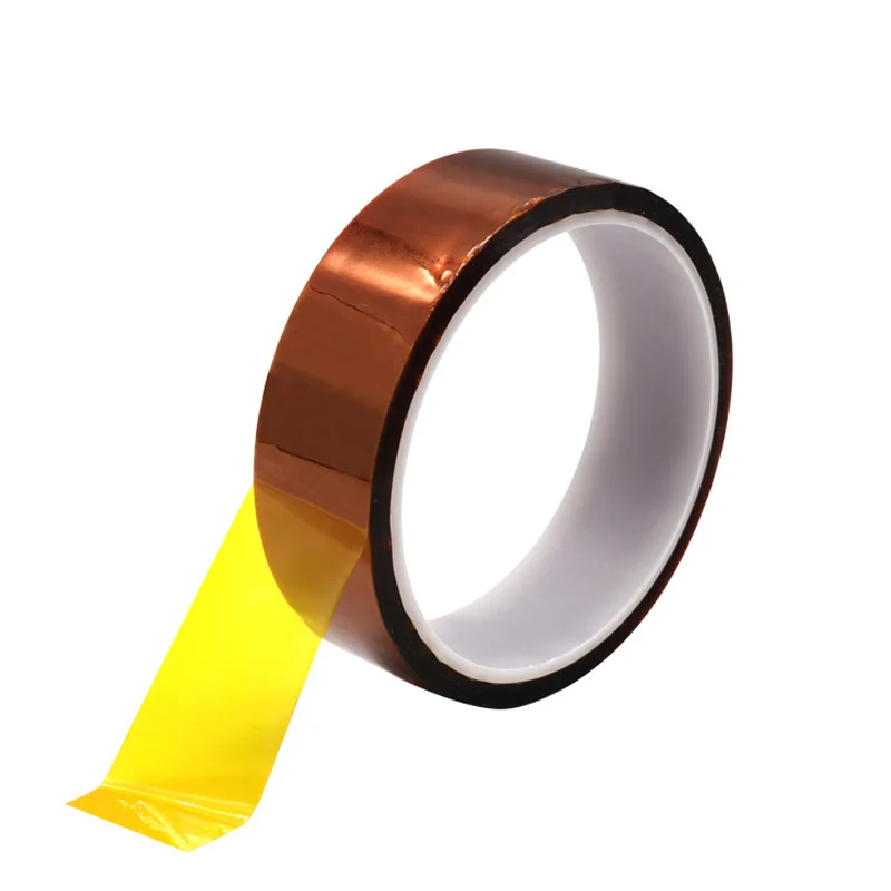 3/5/8/10/15/20/25mm 33M Adhesive Tape High Temperature Heat Resistant Polyimide Thermal Insulation Tape For Repair Tool