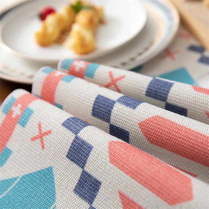 2022 пользовательский Декор для кухни вечеринки свадьбы скатерть из хлопчатобумажной ткани в стиле бохо украшение стола