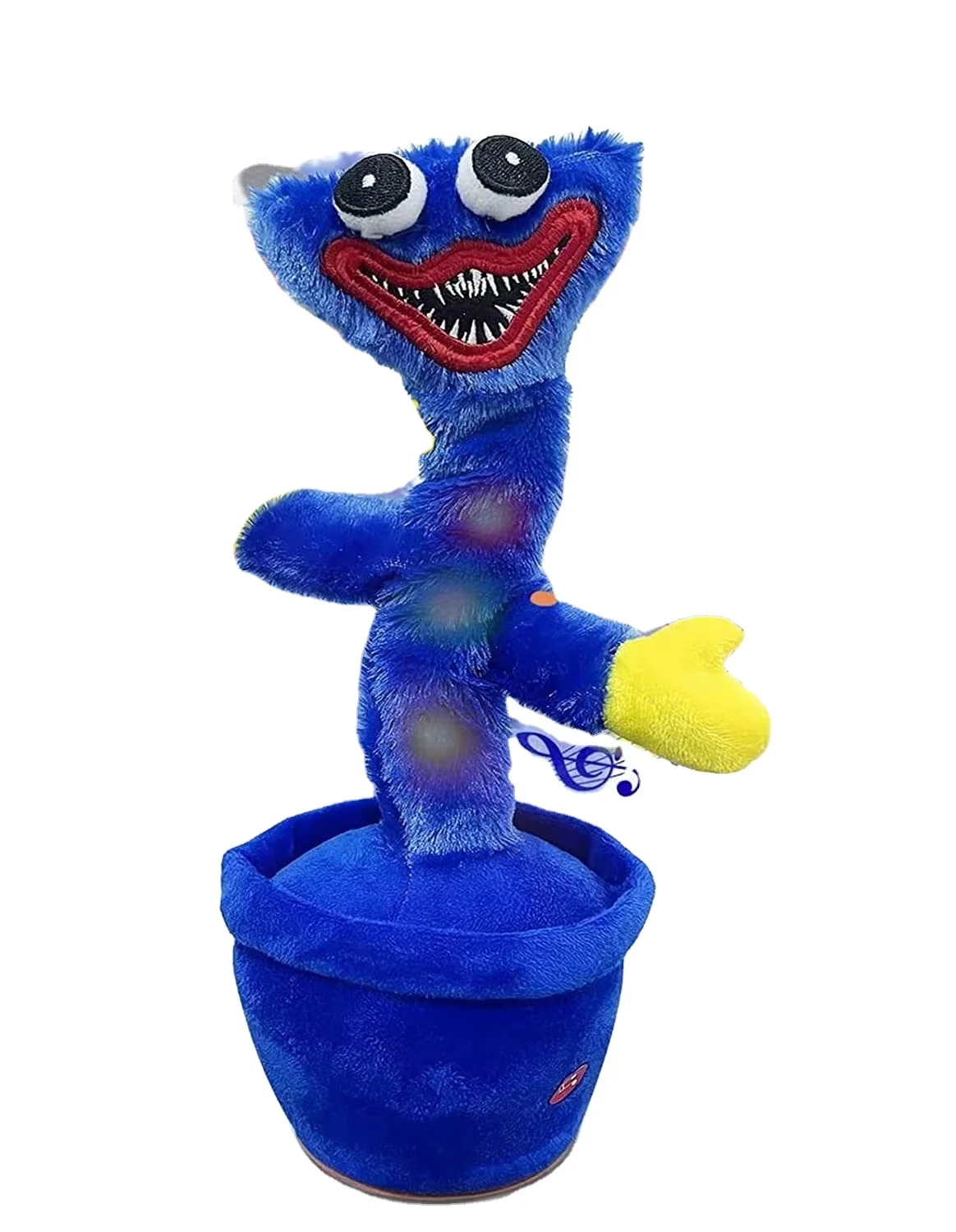 2021 OEM hot selling Singing Dancing Saxophone Huggys Wuggys Toys Recording Plush Toy Electric Soft Dancing Poppy Stuffed Toy