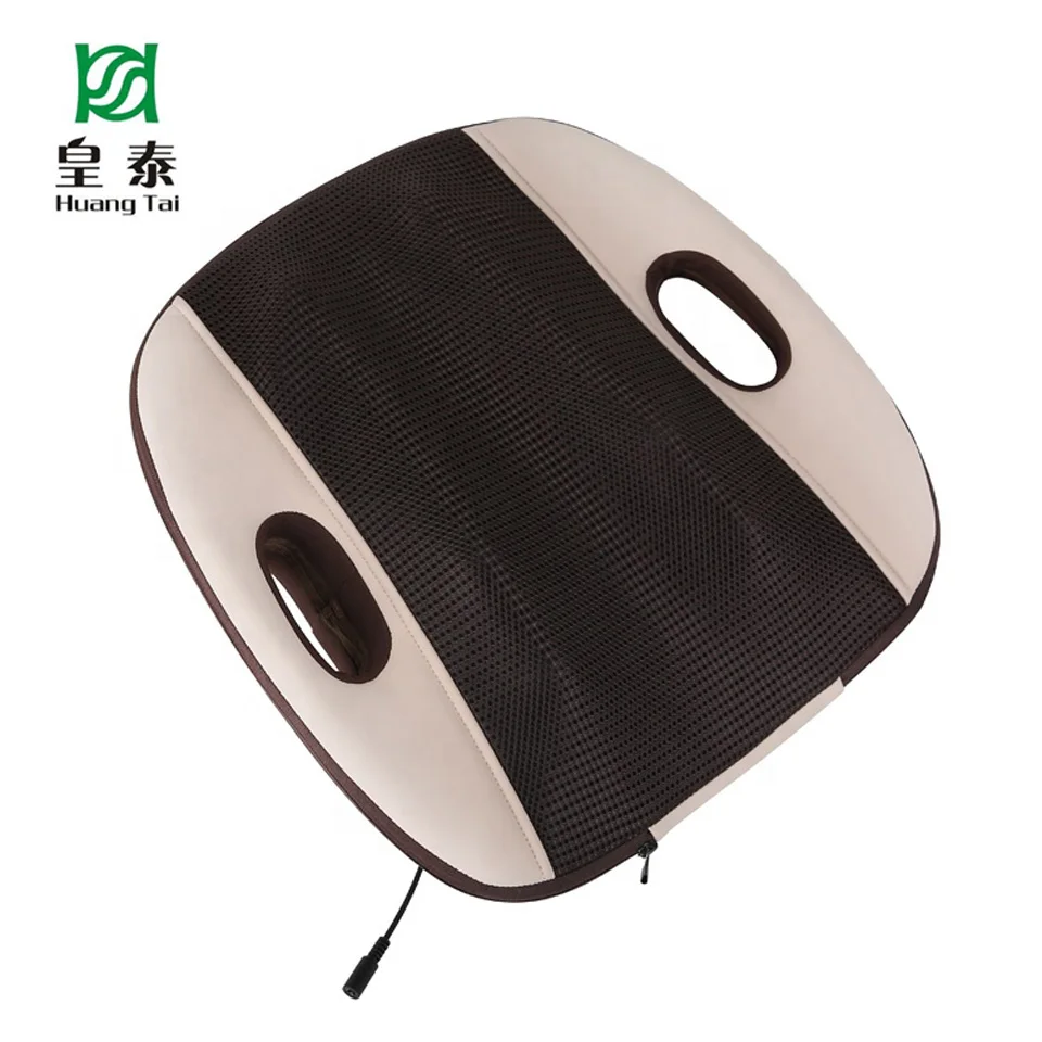 Портативная Вибрирующая шиацу подушка для массажа спины с инфракрасным подогревом для жилета