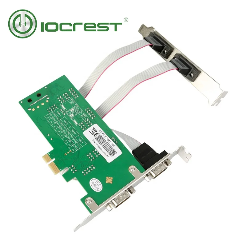 pcie db9 converter adapter support ttl and low profile 4 port pci express rs232 serial card