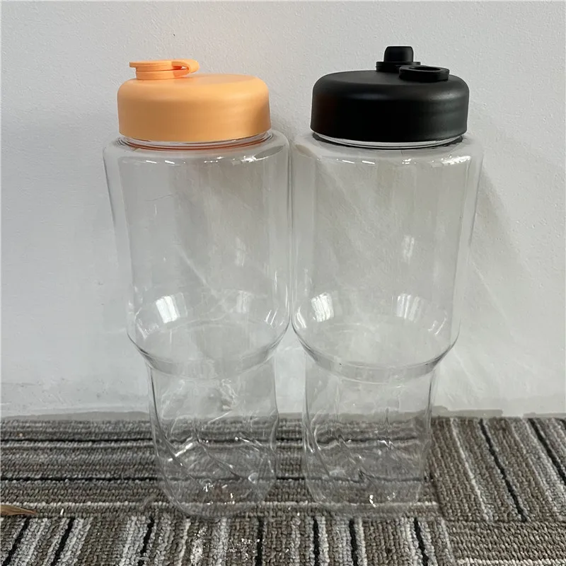 1000ml 1L liter kitchen storage screw top milk plastic bottle drink fruit juice bottle with lid