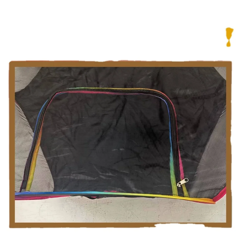 Free Sample Rainbow edge color Pop Up Pet Playpen with Surround Tunnel 2 in 1 cat enclosures Cat Tent Mesh Fabric