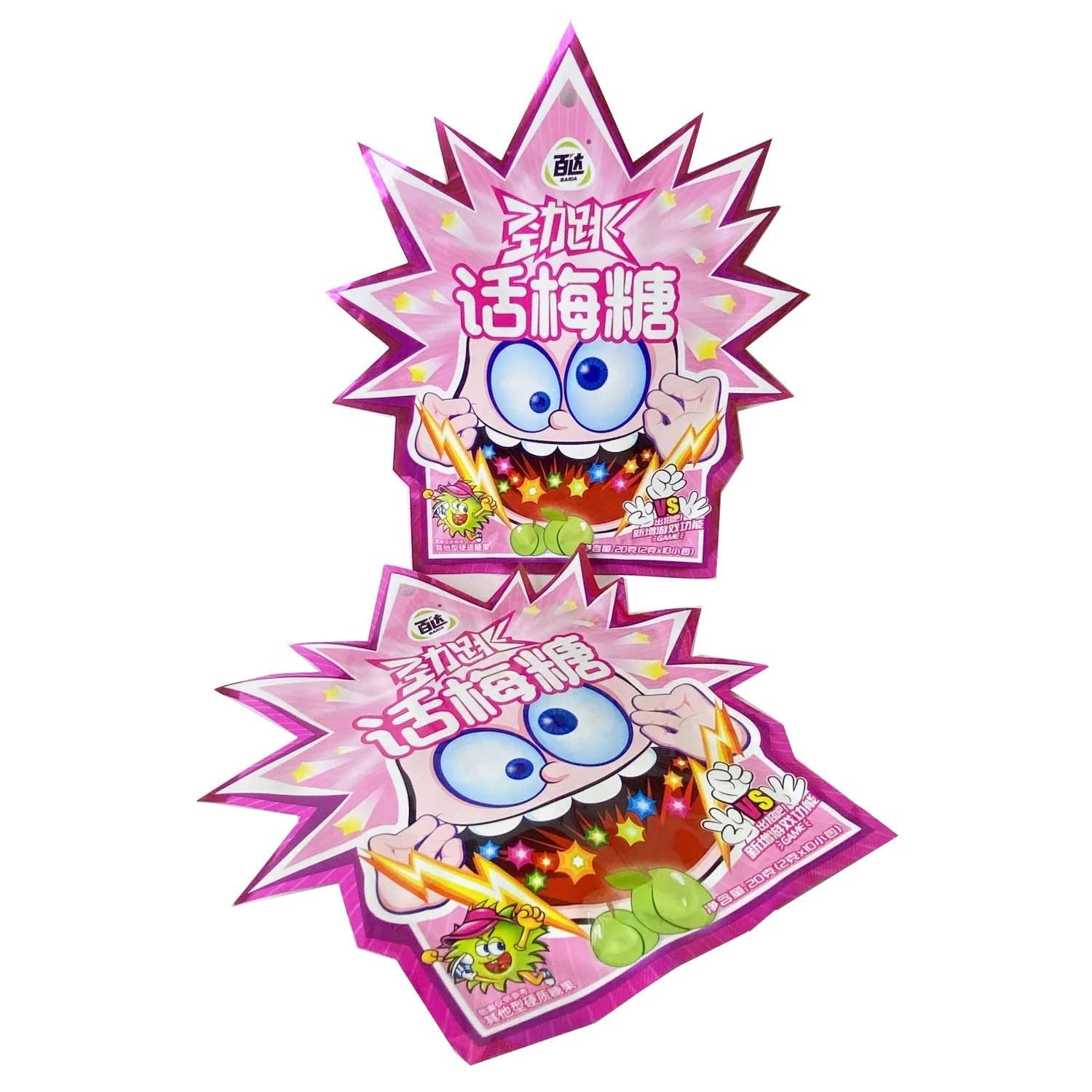 2023 new Southeast Asian flavor candy Baida Bulk High quality Popping Candy with Plum Flavor