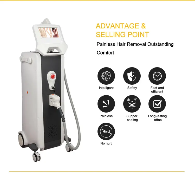 LEFIS for face and body Diode Laser 808 755 1064 nm Hair Removal sanhe beauty machine