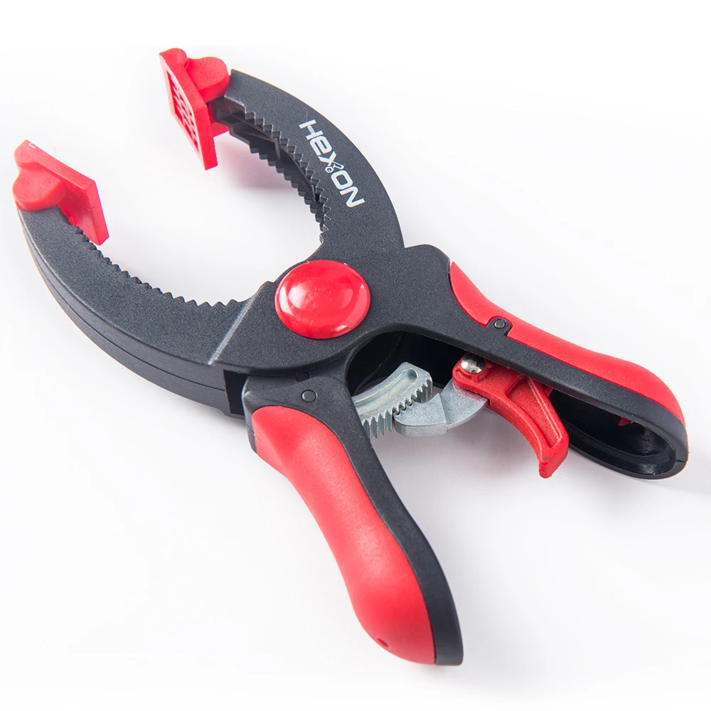 Portable table tool carpenter oval nose ABS plastic nylon wood woodwork woodworking spring clip ratchet spring clamp