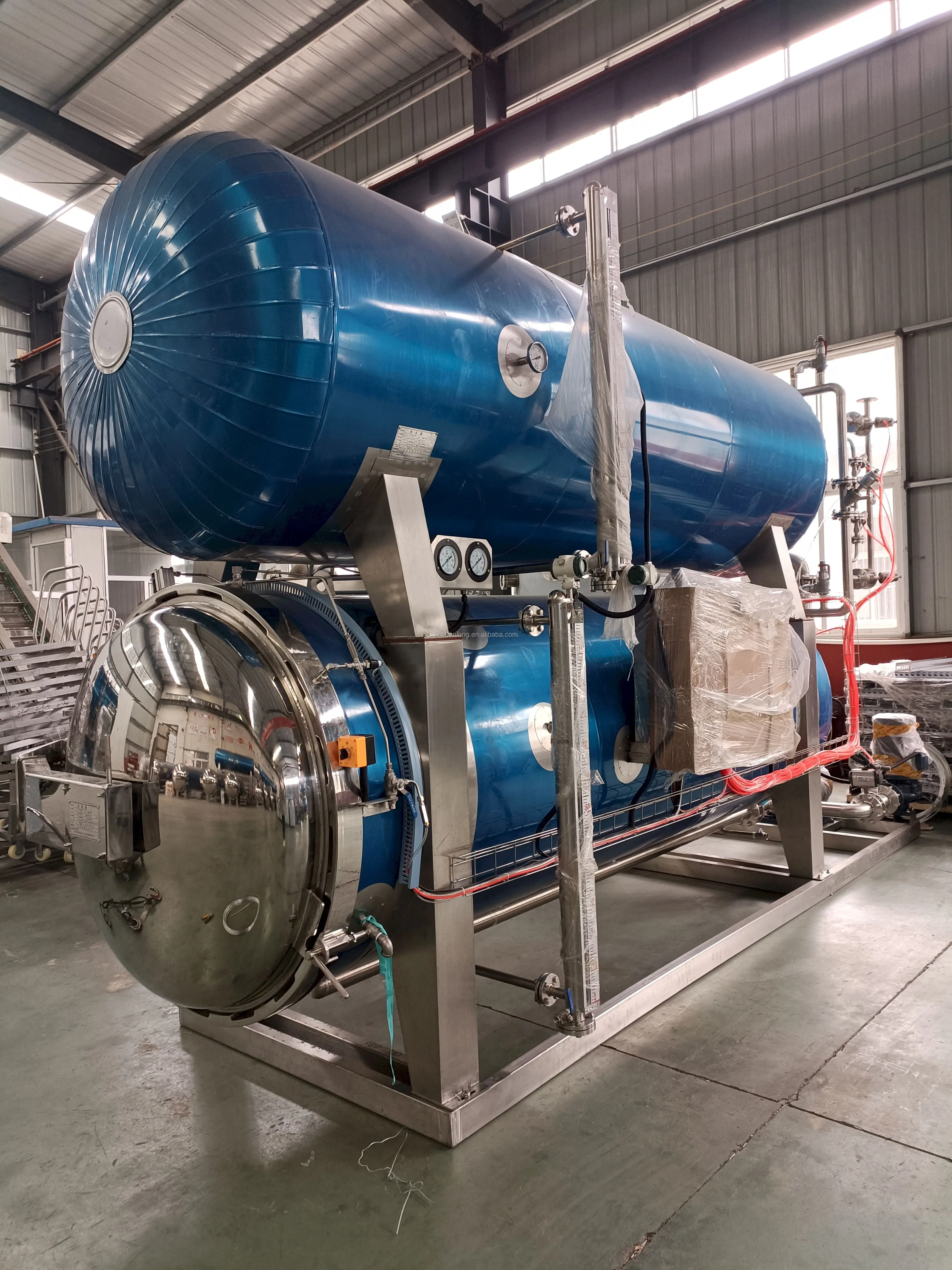 Industrial food sterilizer autoclave water spray retort machine price