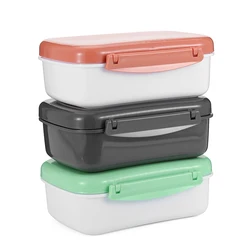 ODM design leak-proof 600 ml bento box with Ice tray plastic lunch box for kids