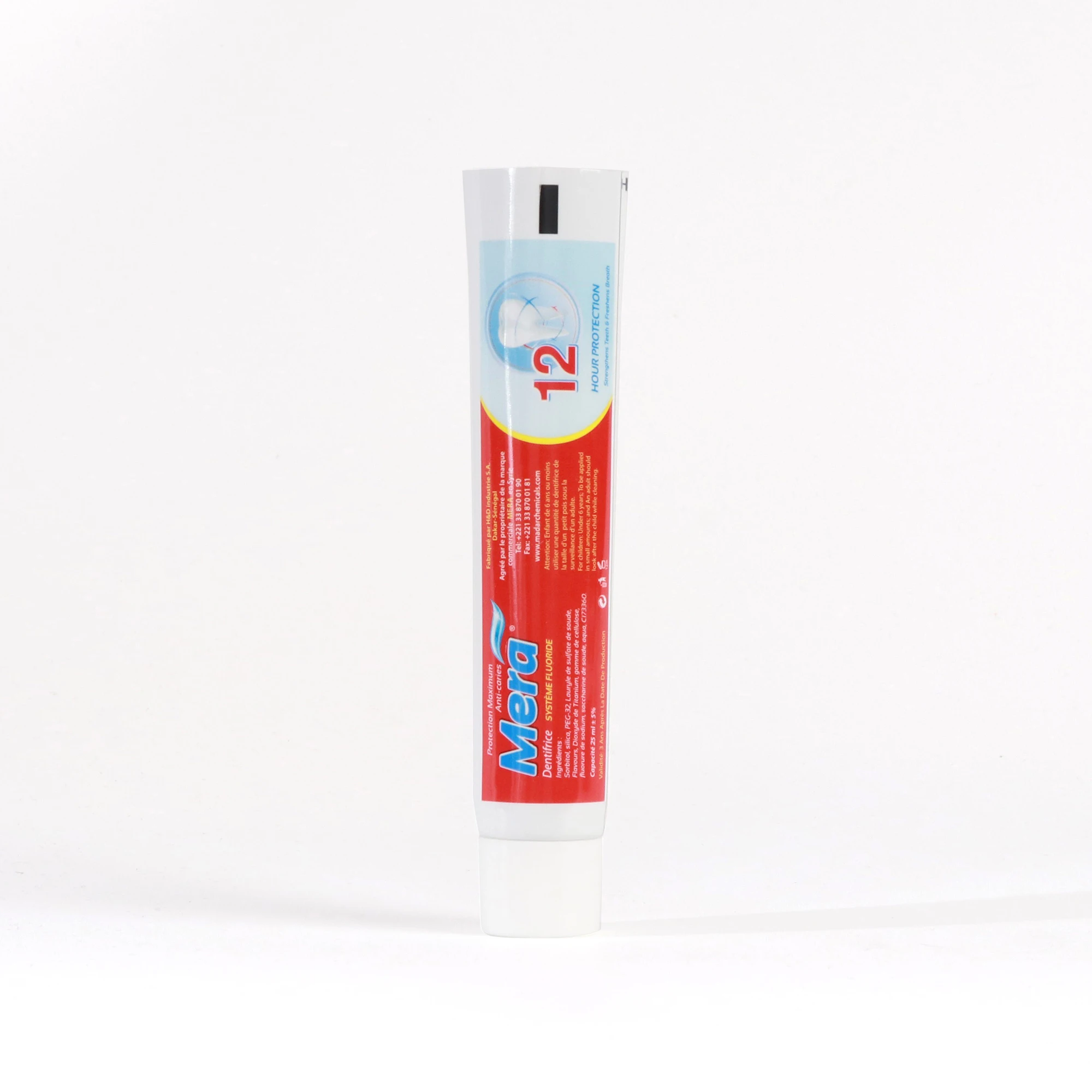 Customization 100g Empty Aluminum-plastic Soft Laminated Toothpaste Cosmetic Tube Packaging With Flip Cover