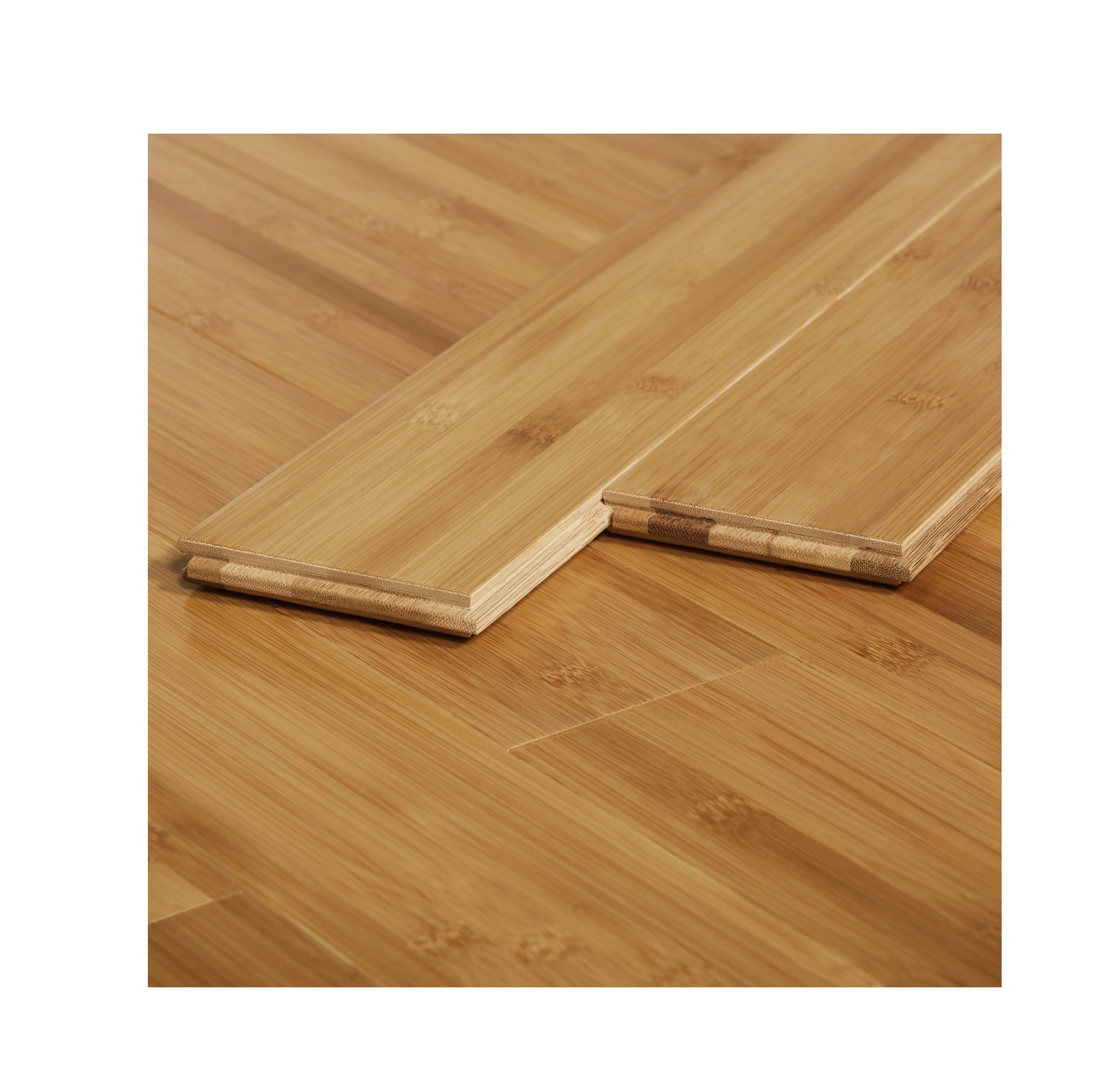 2021 Natural Strand Woven Bamboo flooring Click Use For House